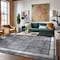 World Rug Gallery Contemporary Distressed Bordered Soft Area Rug 5' x 7' Gray 3007GRAY5X7 - alternate 5